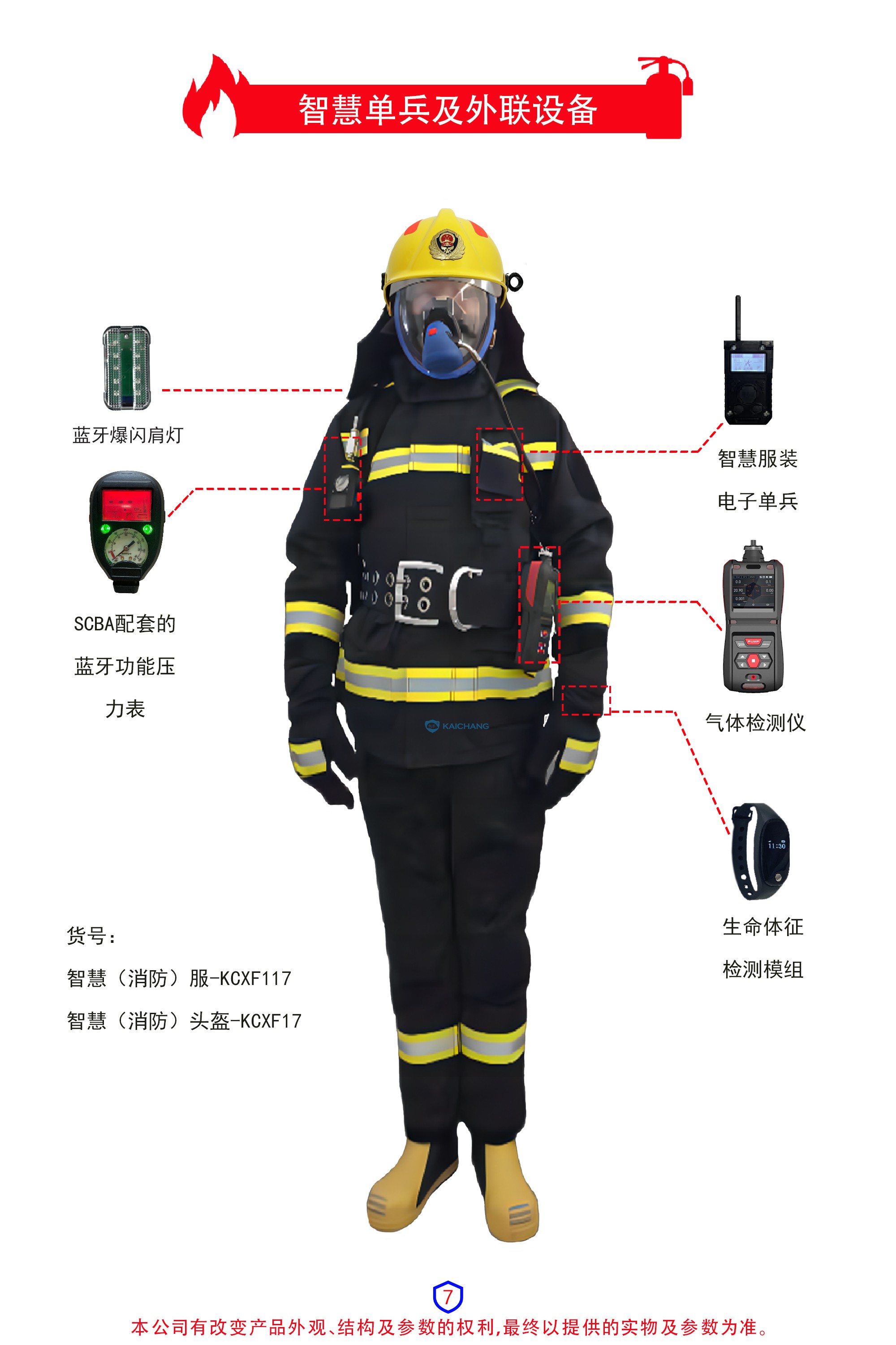 智慧消防灭火防护服单兵系统
